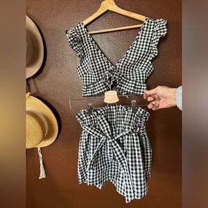 gingham play set
